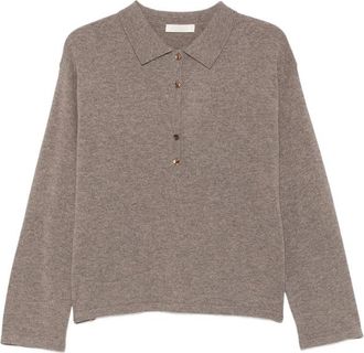 Eleh Button-up Collar Sweater