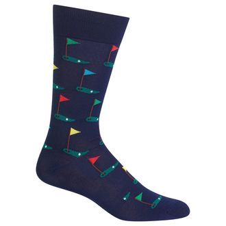 Hot Sox Mens Golf Crew Sock 6-12.5 Navy