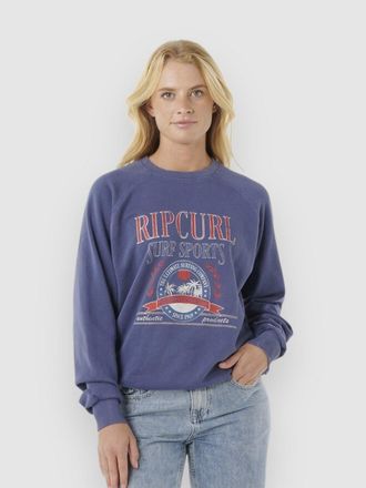Rip Curl Surf Dept. Relaxed Raglan Crew Jersey azul