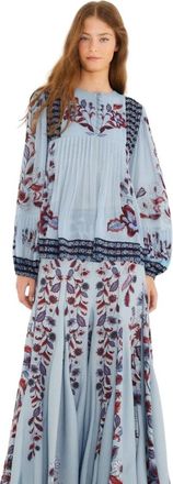 Farm Rio Maxi Rok Marcelle - Dames - Maxi Rokken - Blauw - S - Rokken
