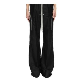 Rick Owens Heizer Belas Trousers - male - Rick Owens - Wide Trousers - Black - W46 - Trousers