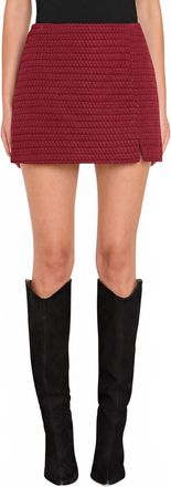 Amanda Uprichard Dale A-Line Mini Skort In Russet