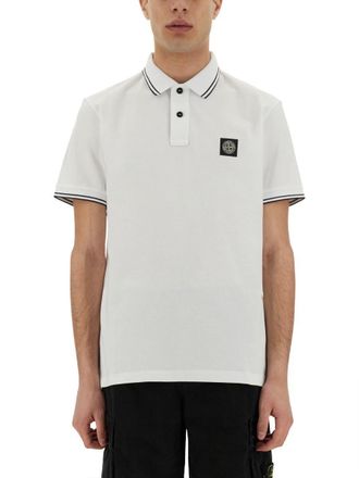 Stone Island Polo With Logo Patch
