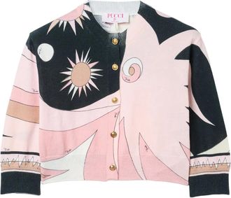 Pucci Cardigan con stampa - Nero