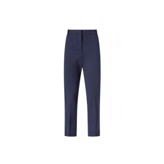 Pinko Pinko, Broeken, Dames, Blauw, L, Leer, Slim-fit Broek