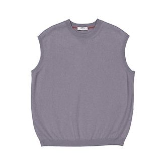 Ferragamo Top sin mangas de cachemir - Knitwear - Mujer - Gris - XL