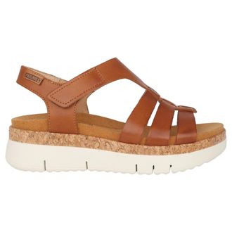 Pikolinos Bruine Damessandaal - Palma Stijl - Dames - Sandalen - Bruin - 40 EU - Leer - Schoenen