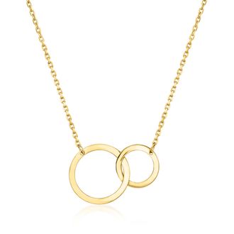 Canaria Canaria Italian 10kt Yellow Gold Interlocking-Circle Necklace