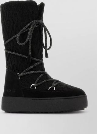 Moon Boot fabric ankle boots x guest in residence