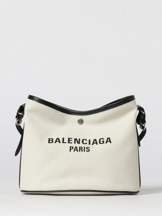 Balenciaga Borsa Biarri in canvas di cotone con logo