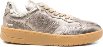 Veja V-90 leren sneakers - Goud