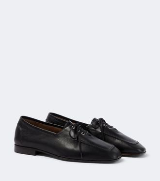 Bottega Veneta Zapatos Gino de piel con cordones