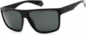 Polaroid Polarized Grey Rectangular Mens Sunglasses PLD 6076/S 0807/M9 60