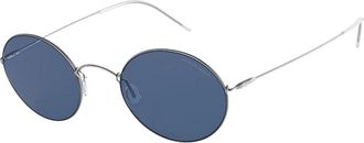Giorgio Armani Ar 6115T Zonnebril - Heren - Zonnebrillen - Grijs - 48 MM - Accessoires