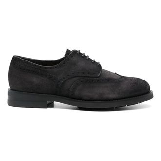 Santoni Suede Derby Shoes
