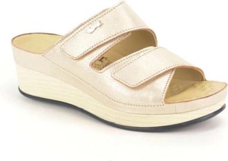 Vital Mat Goud Muil 2B hoge Spie - Dames - Sleehakken - Geel - 39 EU - Schoenen