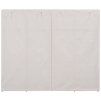 Berkfield Home Wardrobe White 200x40x170 cm Fabric | Size: 200 x 40 x 170 cm