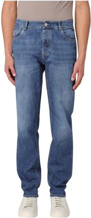 Brunello Cucinelli Heren, Jeans, Blauw, Maat: L Katoen