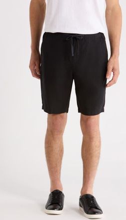 Vince Lightweight Hemp Linen Shorts in Black at Nordstrom, Size Xx-Large