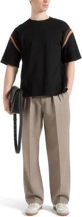 Mani&egrave;re De Voir Georges Varsity Cotton T-Shirt in Black at Nordstrom, Size X-Small