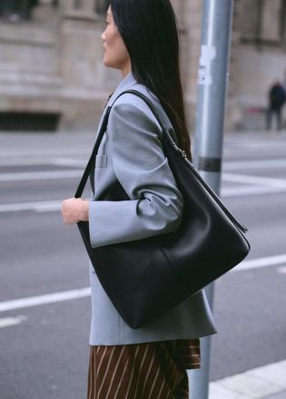 Mango Borsa bucket grande nero - Donna - Taglia unica - MANGO