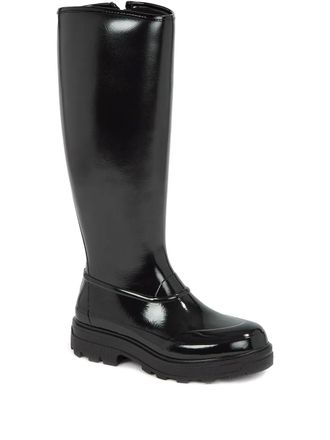Kassl Editions Tijntje side-zip rain boots - Black