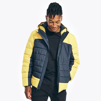 Nautica Mens Sustainably Crafted Tempasphere Puffer Jacket