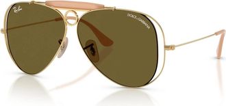 Ray-Ban The Shooter Zonnebril - unisex - Zonnebrillen - Geel - 54 MM - Accessoires