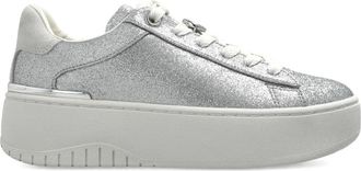 Michael Michael Kors logo-detail glitter-embellishment sneakers - Silver