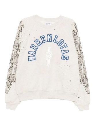 Warren Lotas logo-embroidered sweatshirt - men - Cotton/Polyester - M - Neutrals