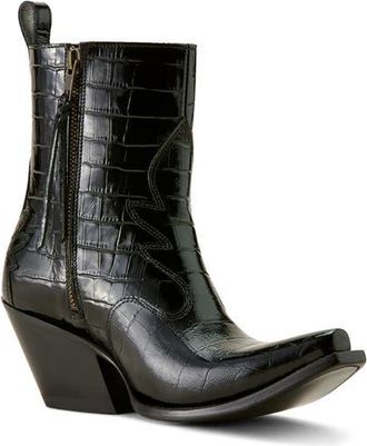 Ariat Jade X Toe Cowyboy Boot in Luxe Caviar Croc Print at Nordstrom, Size 5.5