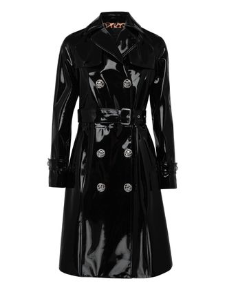 Philipp Plein Coat Long Killer Latex