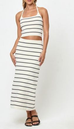 L*Space Ravello Stripe Rib Cover-Up Skirt in Mykonos Stripe at Nordstrom, Size X-Small