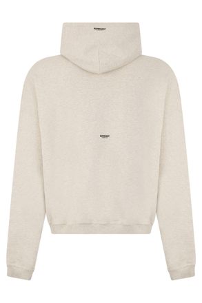 Represent Mens Hoodie Cream Marl Cotton Jumpers Sweater