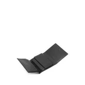 Balenciaga Leather Bi-Fold Wallet - Black