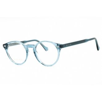 Gucci Unisex Blue Round Eyeglass Frames GG0738O