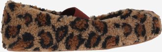 Moon Boot Moon Boot Shearling-flats met dierenprint
