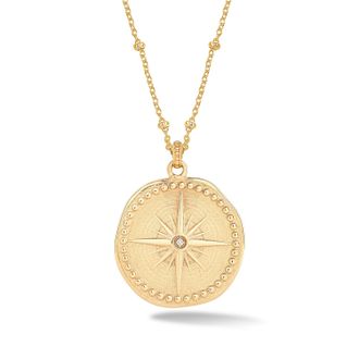 Dower & Hall Diamond True North Talisman Necklace