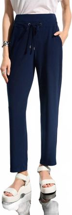 Joseph Ribkoff Silky Knit Pull-On Jogger Pants With Drawstring In Navy