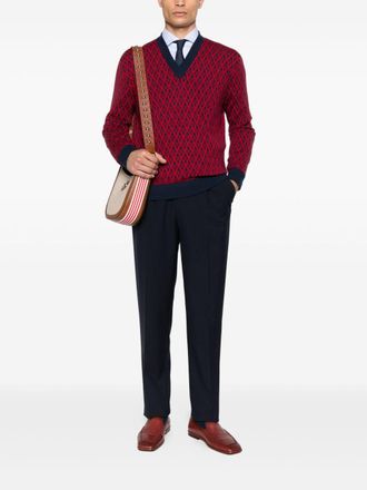 Valentino Garavani Wollen Trui Met Jacquardpatroon Toute La V