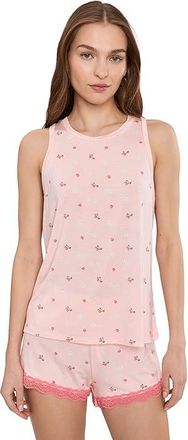 Honeydew Intimates All American Tank Top Shorties Set Womens Pajama Sets Flora Strawberries : XS, Rayon/Spandex