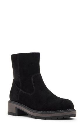 Blondo Nappa Waterproof Suede Bootie in Black Suede at Nordstrom, Size 9.5