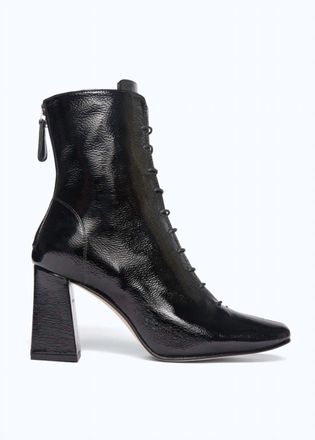 Freda Salvador Womens Iona Boot In Black Crinkle Patent