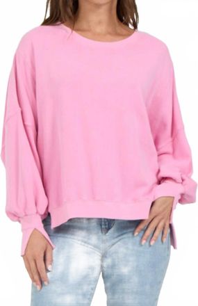 Dear John Denim Trenton Crew Pullover In Cashmere Rose