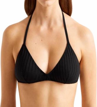 Eres Curacao Triangle Bikini Top In Noir