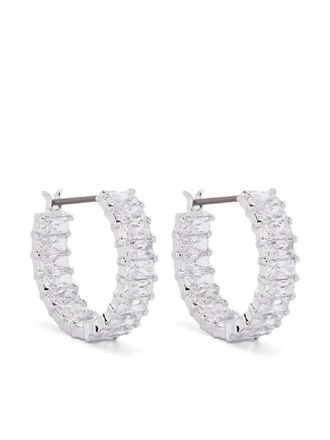 Swarovski Matrix hoop earrings - Silver