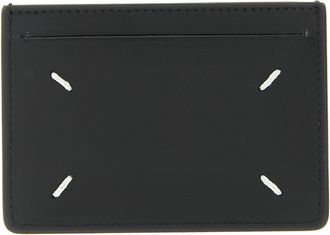 Maison Margiela Stitching Card Holder Portafogli Nero-Donna