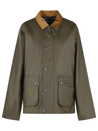 Barbour Bedale groen gewaxt katoenen jack