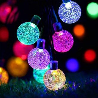 OEM Guirnalda De Luces Solares Led De 50 Luces, Resistente Al Agua, 8 Modos, 9,5 M, Patio, &Aacute;rbol De Navidad, Bodas Y Fiestas (multicolor)