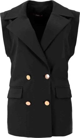 ZiZo Clemente Black Telefoonhoesje - Dames - Gillet - Zwart - M - Kostuums